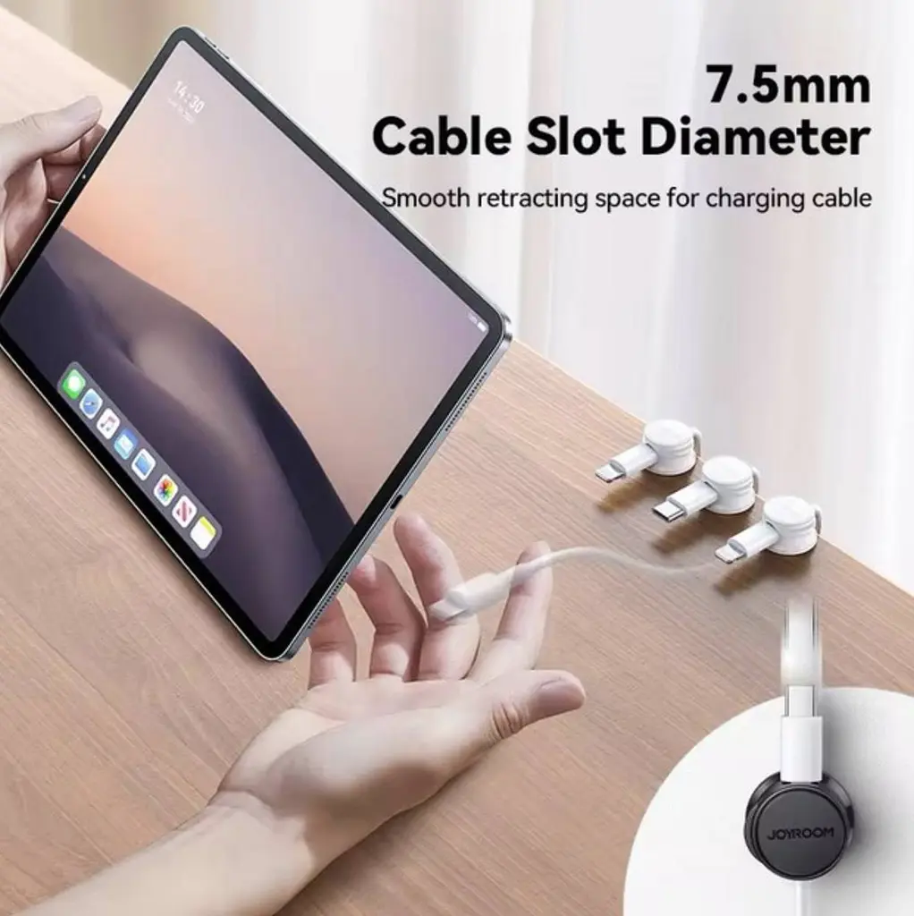 Самоклеючі кліпси на кабель діаметром Joy 9 шт Білий 444151571 - фото 5