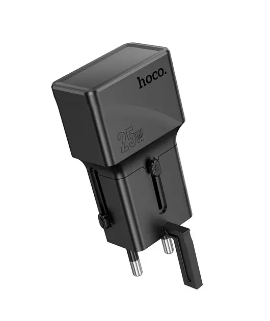 Сетевое зарядное устройство Hoco AC24 Mini PD25W+QC3.0 Черный - фото 3