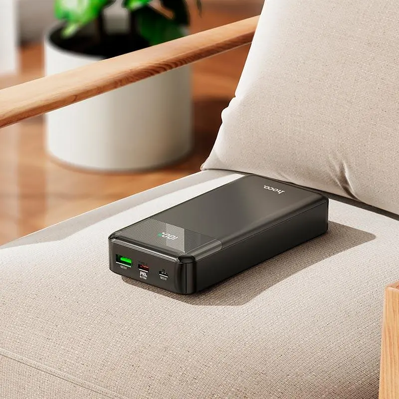 Портативная батарея Hoco Cool figure power bank J102A 20000mAh 20W черная - фото 5