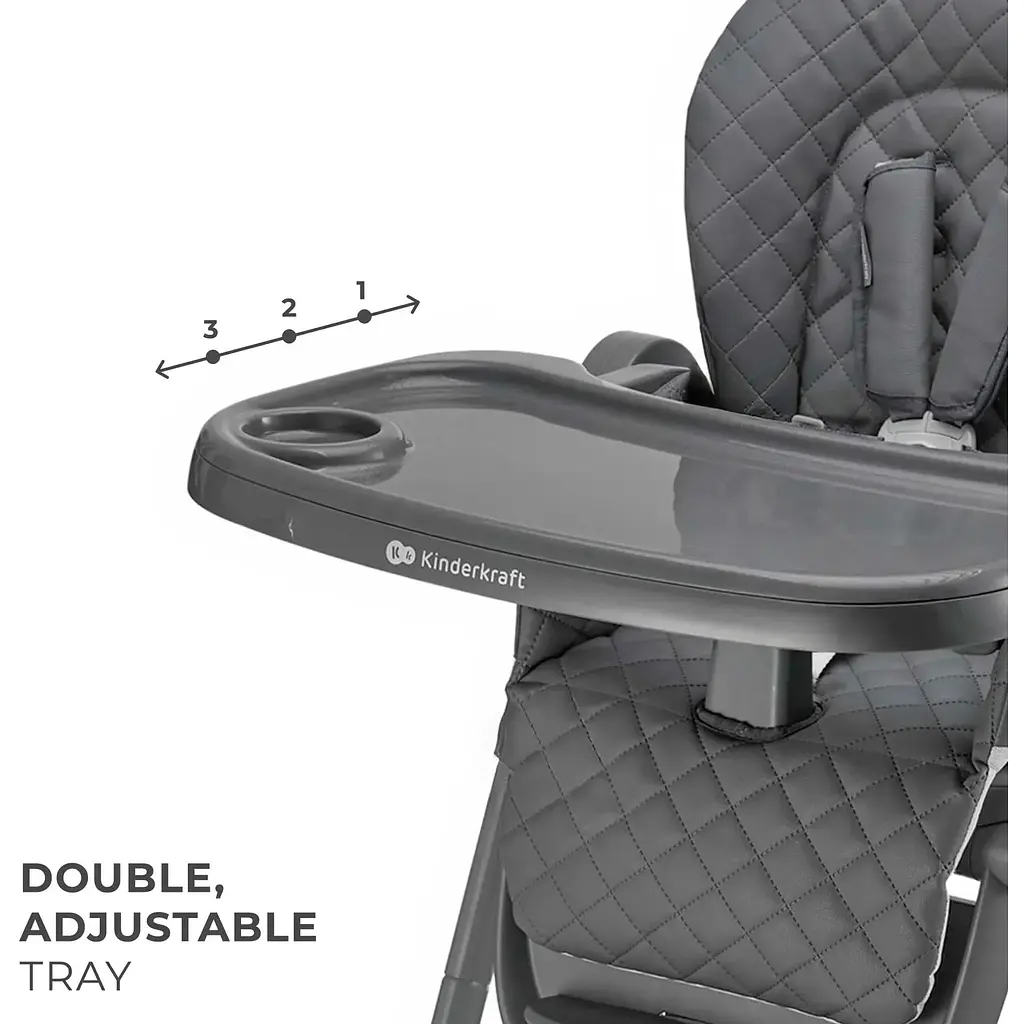 Стільчик для годування Kinderkraft Tulo Grey (KHTULO00GRY0000) - фото 9