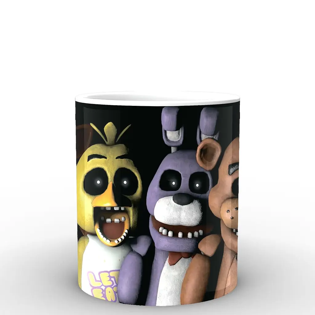Кухоль GeekLand Five Nights At Freddys П'ять ночей з Фредді постер FN.02.003.119 330 мл білий - фото 3
