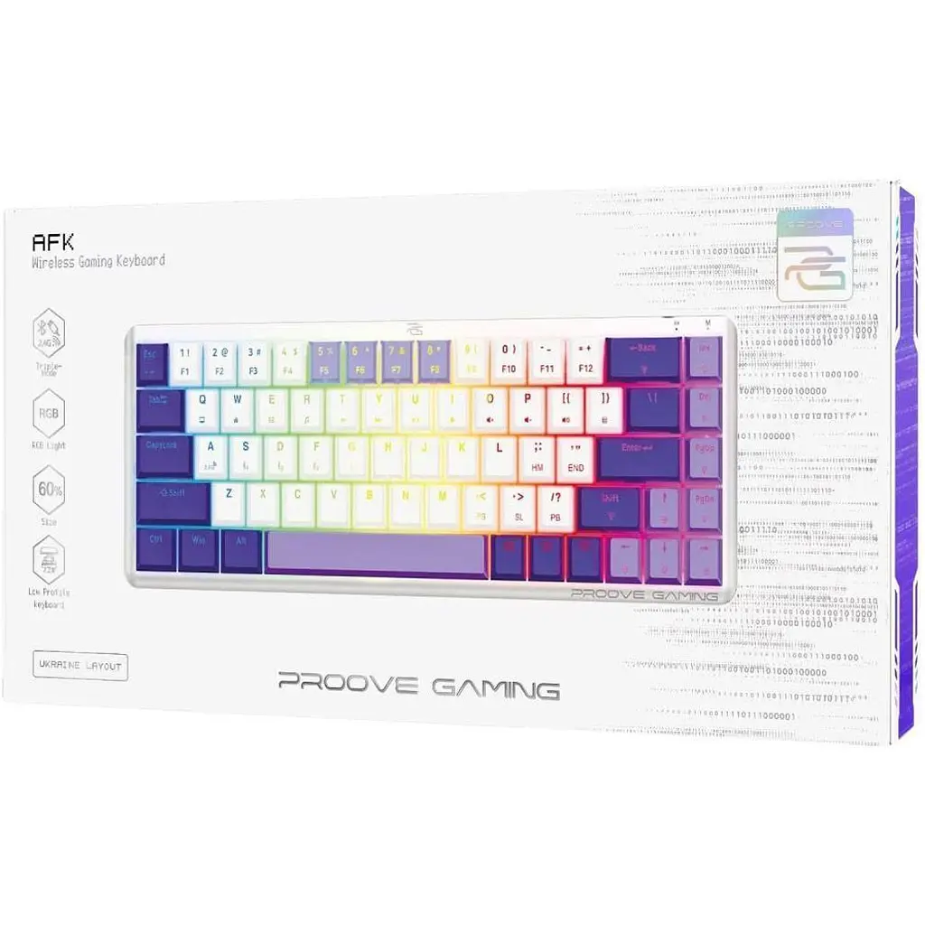 Клавіатура Proove Gaming AFK White (WKAFK1022002) [152349] - фото 4