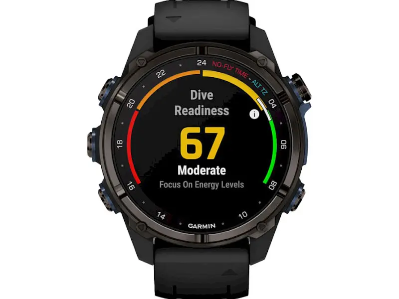 Спортивний годинник Garmin Descent Mk3i – 43 mm Carbon Gray DLC Titanium w. Black Silicone Band (010-02753-10/11) - фото 8