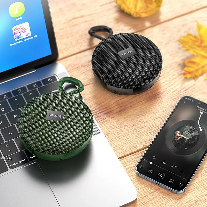 Колонка портативна Borofone BR27 Dear sports BT speaker зелений - фото 2