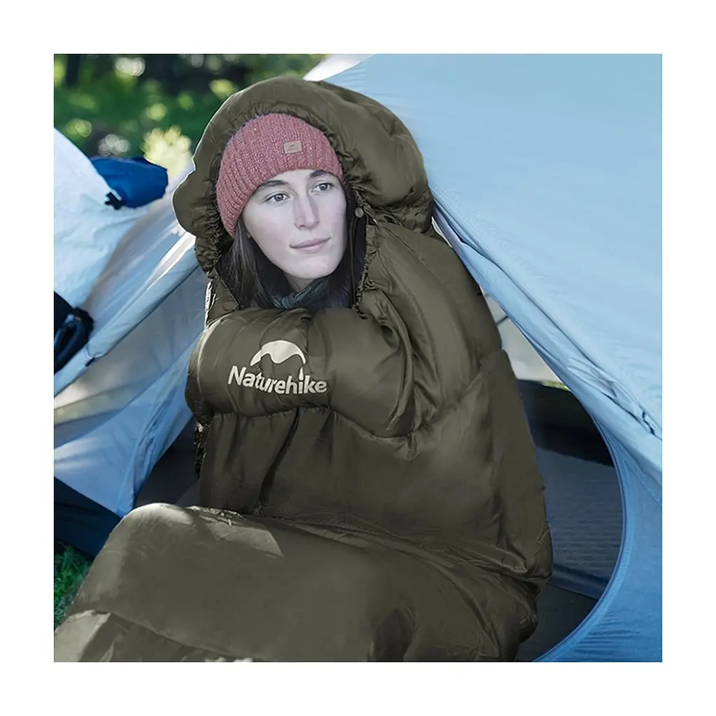 Спальний мішок Naturehike CNK2300SD014 MJ600 Січ, зелений (6979850308526) - фото 2