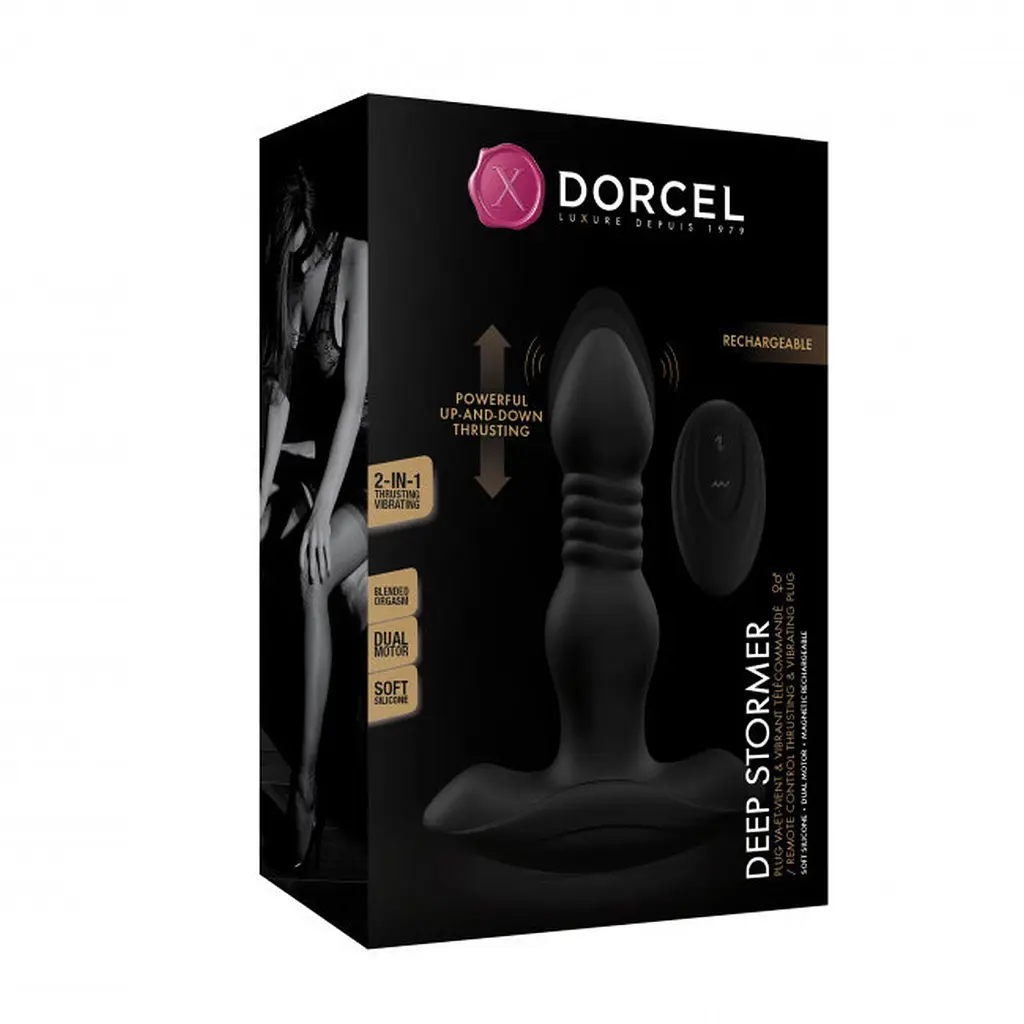 Анальная пробка Dorcel Deep Stormer15 см (черный) - фото 8