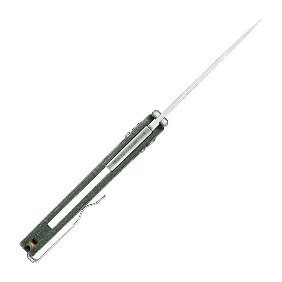 Ніж складаний туристичний SRM Medal 255L-MG3 82 мм 140Cr Micarta зелений - фото 5