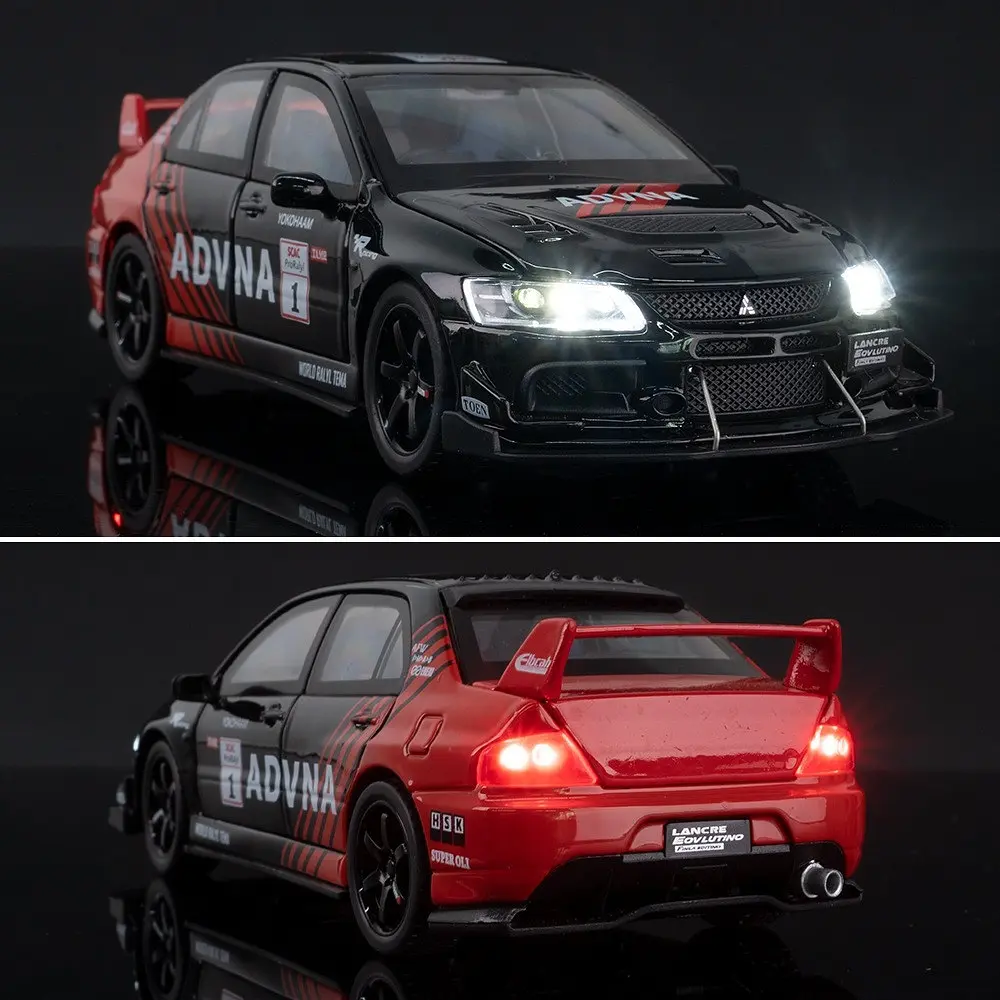 Колекційна металева модель автомобіля АвтоЕксперт Mitsubishi Lancer Evolution IX з інерцією, світлом та звуком 1:32 - фото 6