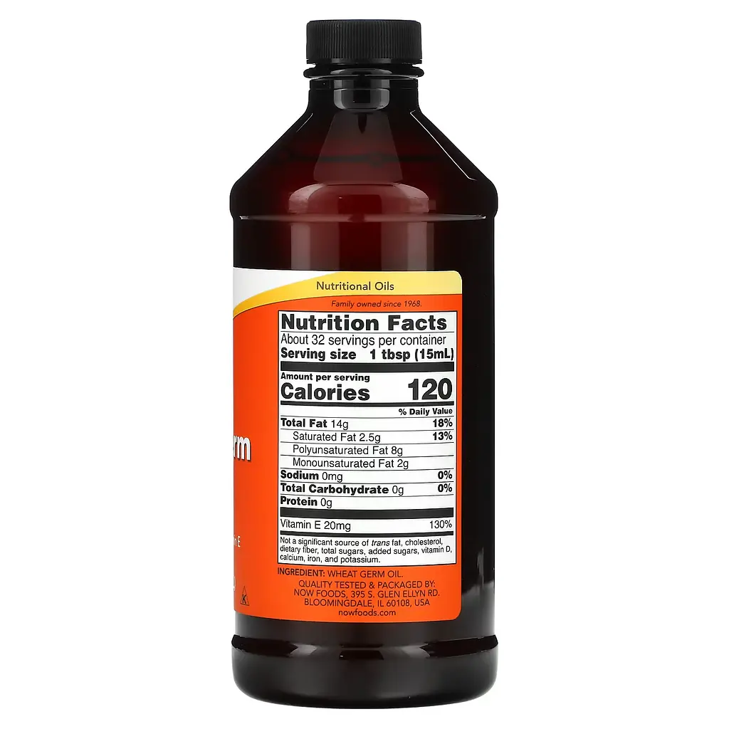 Масло зародків пшениці Now Wheat Germ Oil 473 мл - фото 3