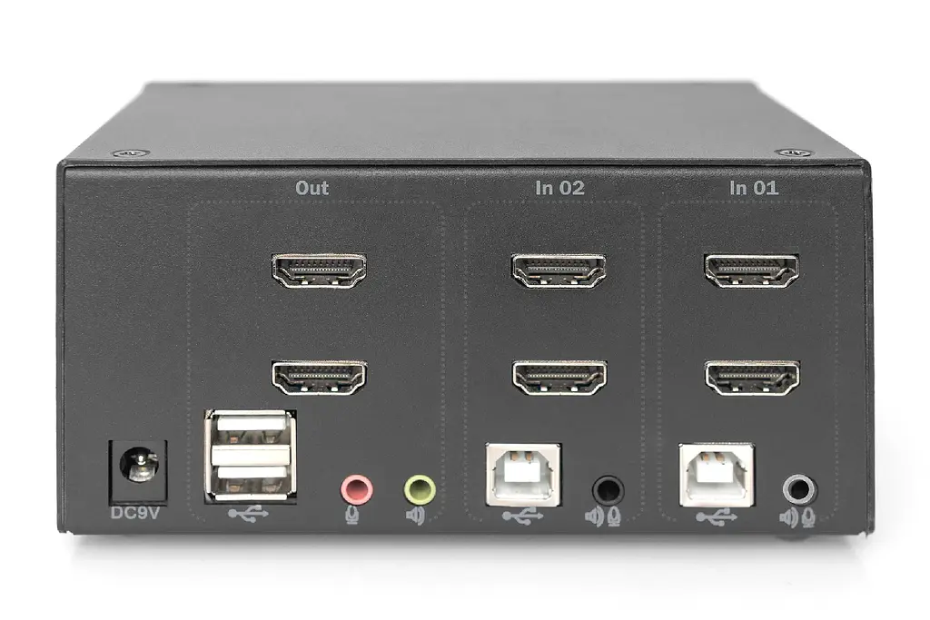 Комутатор Desktop HDMA KVM, 2 Port, Dual Display, 4K Digitus teh0018277 - фото 3