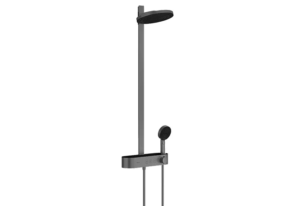 Душова система Hansgrohe Pulsify Showerpipe 260 2jet 400 EcoSmart brushed black chrome 24241340