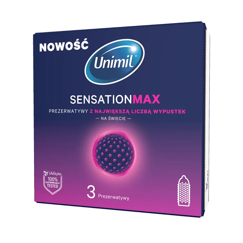 Презервативи Unimil Sensation Max, 3 шт