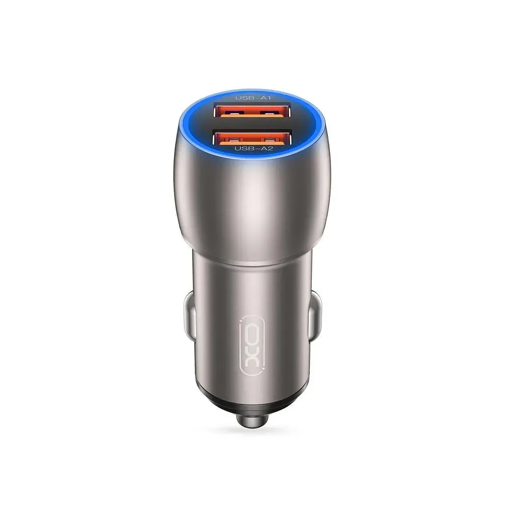 Зарядний пристрій XO 2xUSB QC3.0 36W black (СC52-BK)