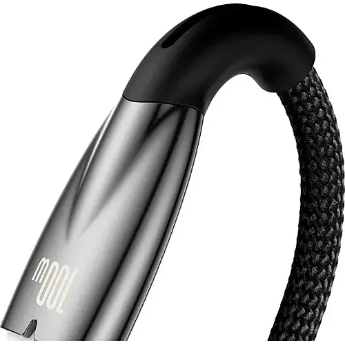 Кабель Baseus Glimmer Series Fast Charging Cable USB to Type-C 100W 2m CADH000501 Black - фото 4