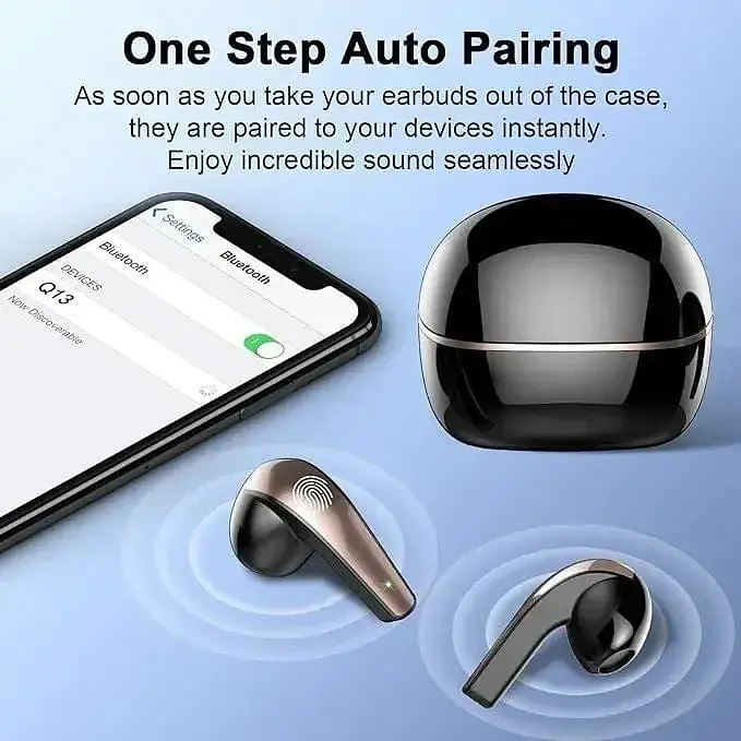 Бездротові навушники BESNOOW Q13 Bluetooth водонепроникні IP7 Black  - фото 5