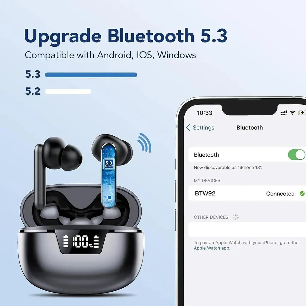 Бездротові навушники FAMOO Bluetooth 5.3 - фото 2