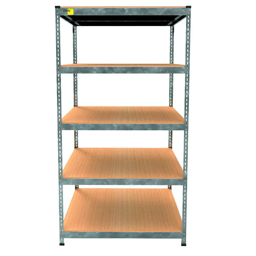 Металевий стелаж Emby Light Series (розмір 1800х900x600мм) 5 полиць ДСП до 100кг Оцинкований - фото 3