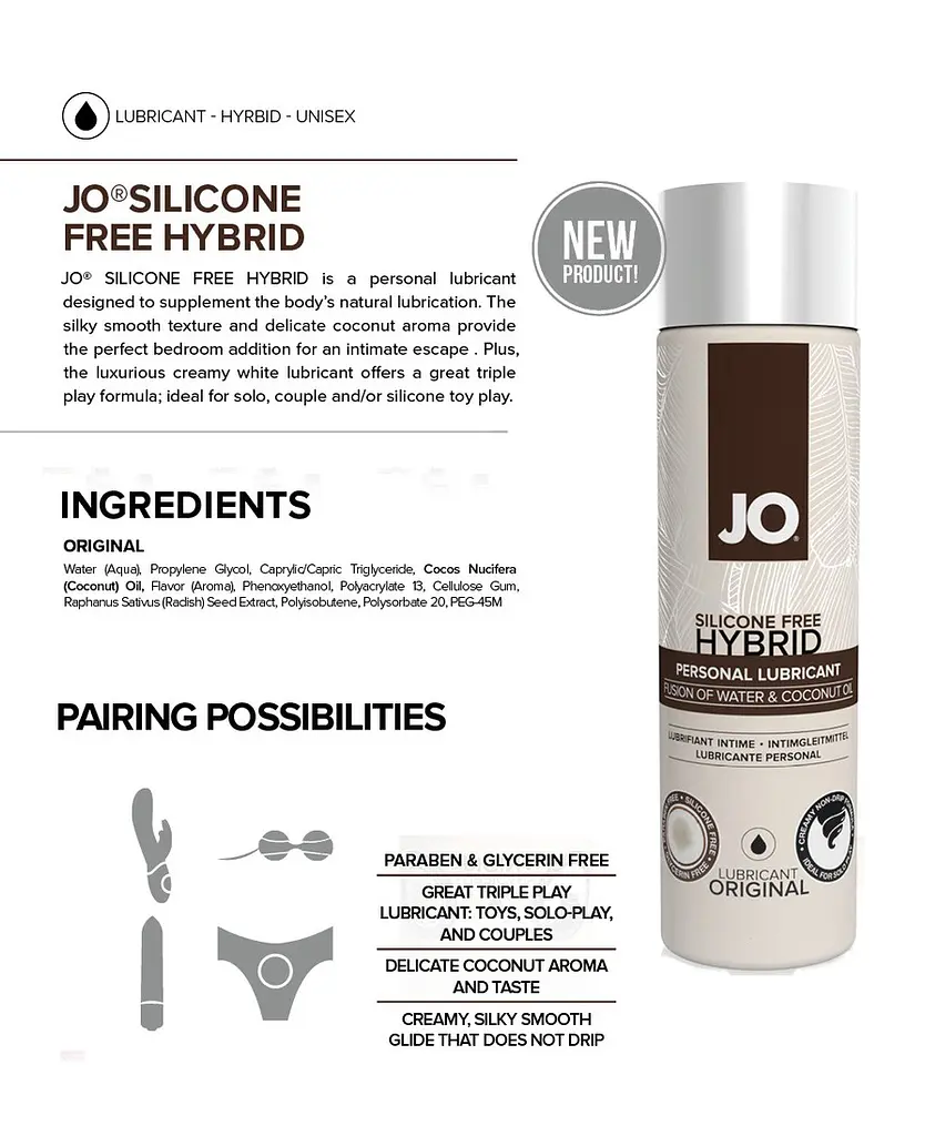 Лубрикант System JO SILICONE FREE HYBRID ORIGINAL System JO SO1484 88146 - фото 3
