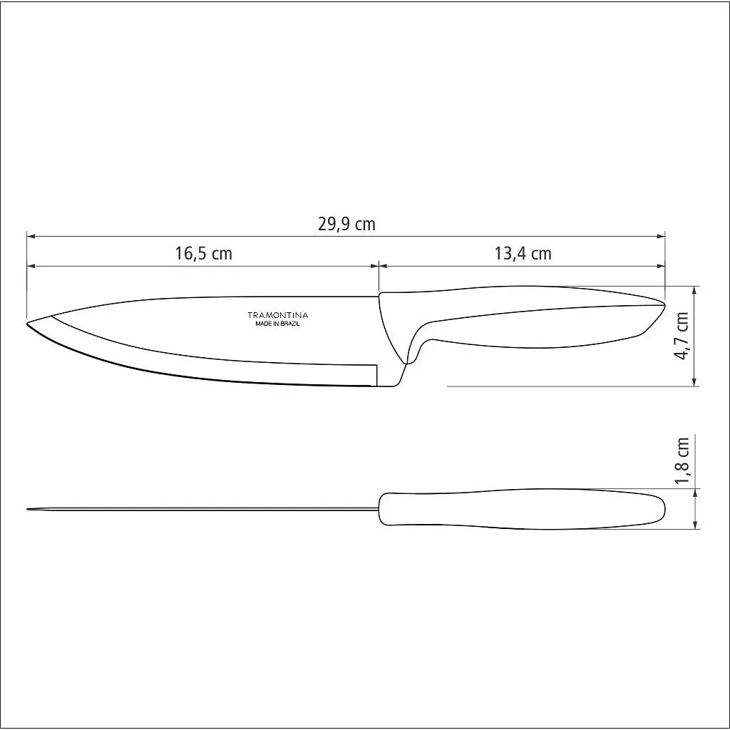 Ніж Chef TRAMONTINA PLENUS, 178 мм - фото 5