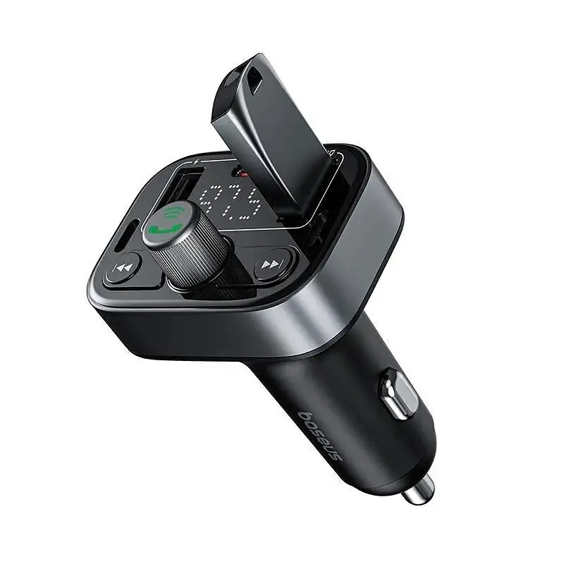 АЗП з FM-модулятором Baseus S-09 Pro Series Car FM Transmitter Cluster Black - фото 4
