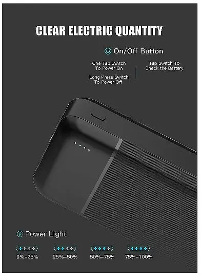 Зовнішній акумулятор Platinet 20000 mAh PMPB20W706B Чорний - фото 3