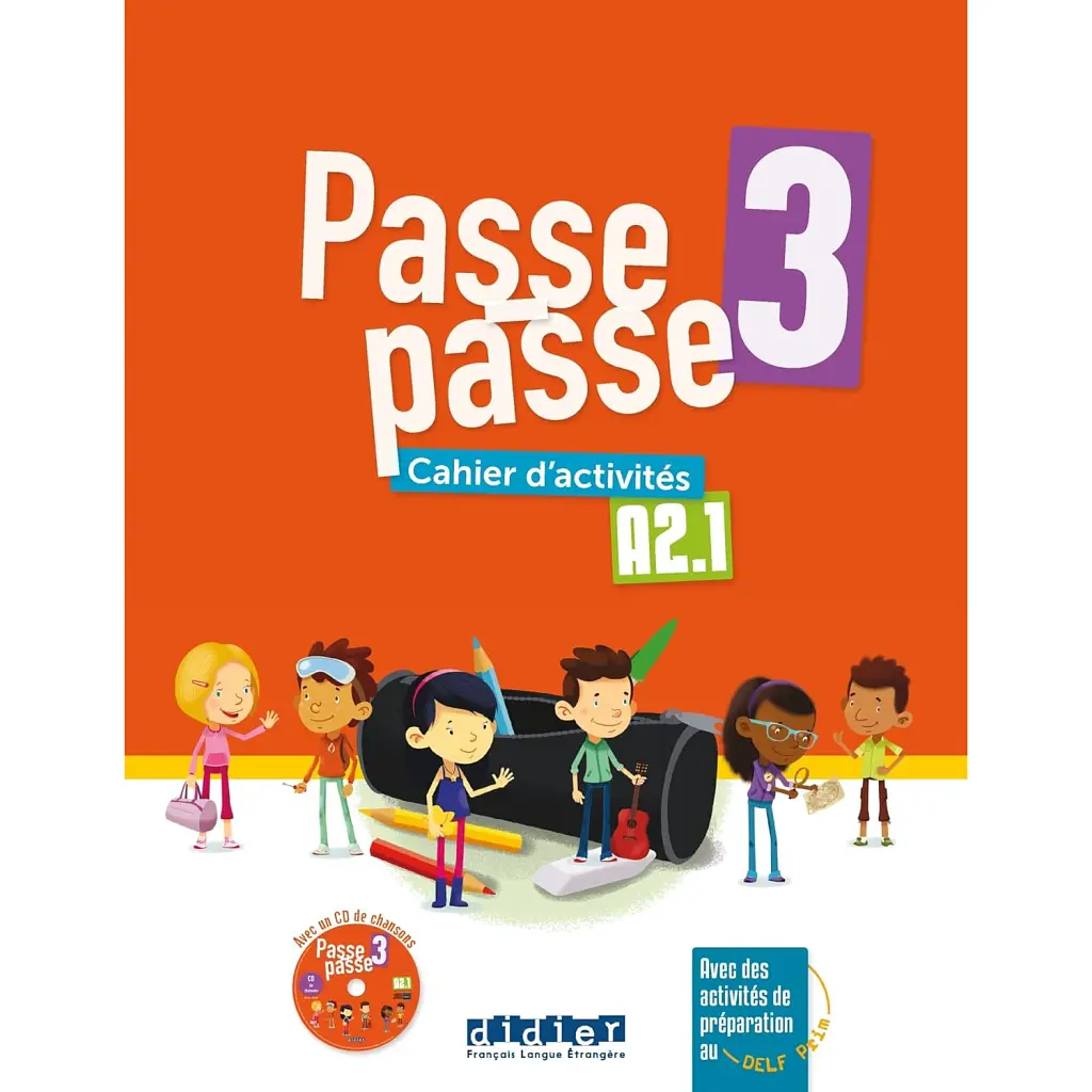 Passe-passe 3 A2.1 Cahier d'activités + CD mp3 -