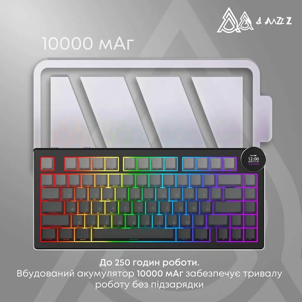 Клавіатура Ajazz AK820 V2 White Peach Switch (AK820-V2-WP-S-BG) - фото 9