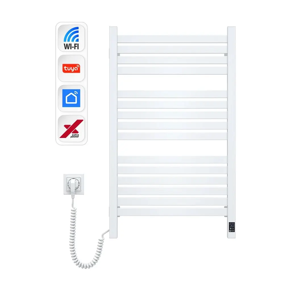 Сушарка для рушників Navin Авангард Х, 800х480, Wi-Fi, білий, лівобічна (12-172155-4880) - фото 2