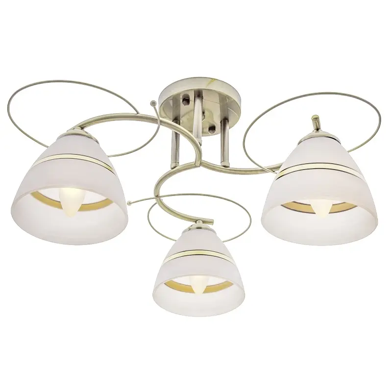 Люстра потолочная Brille в спальню E27 60W BZ (LK-586C/3) - фото 4