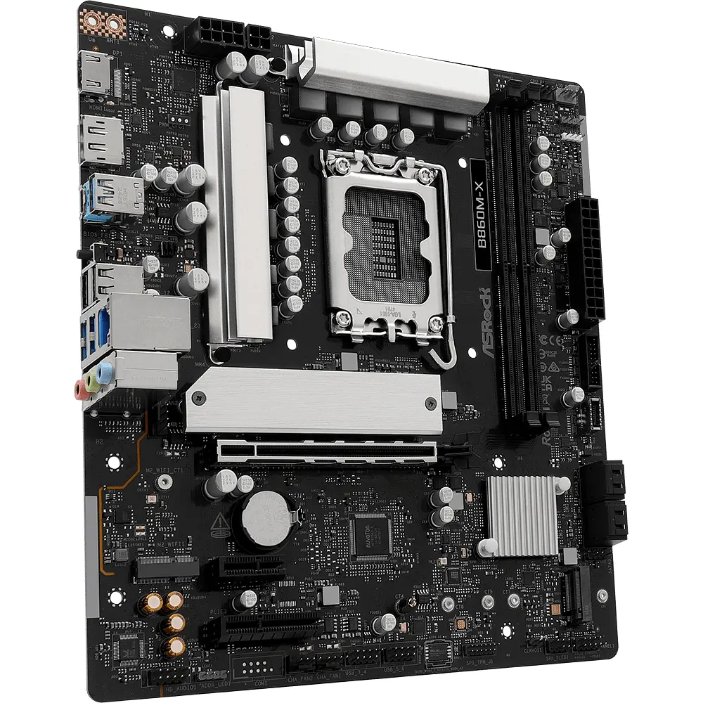 AsRock B860M-X (1851/B860, 2*DDR5, PCIex16, HDMI/DP, 4xSATA, 2xM.2, 2.5Glan, 7.1ch, mATX) - фото 3
