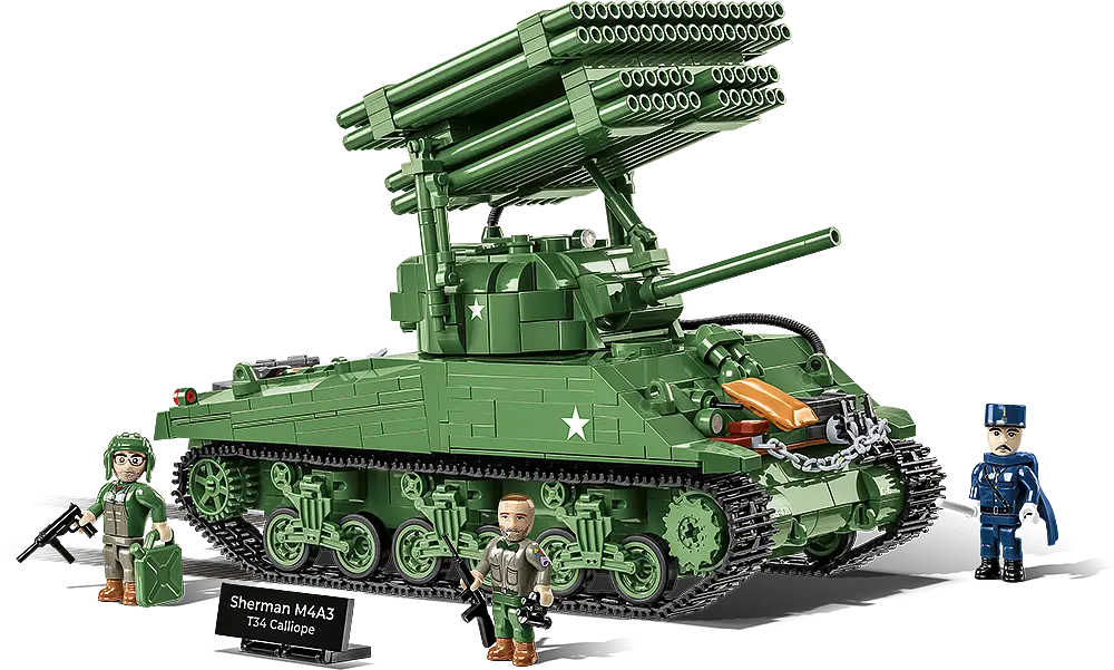 Конструктор COBI танк 1:28 M4A3 SHERMAN T34 CALLIOPE 2569 - фото 2