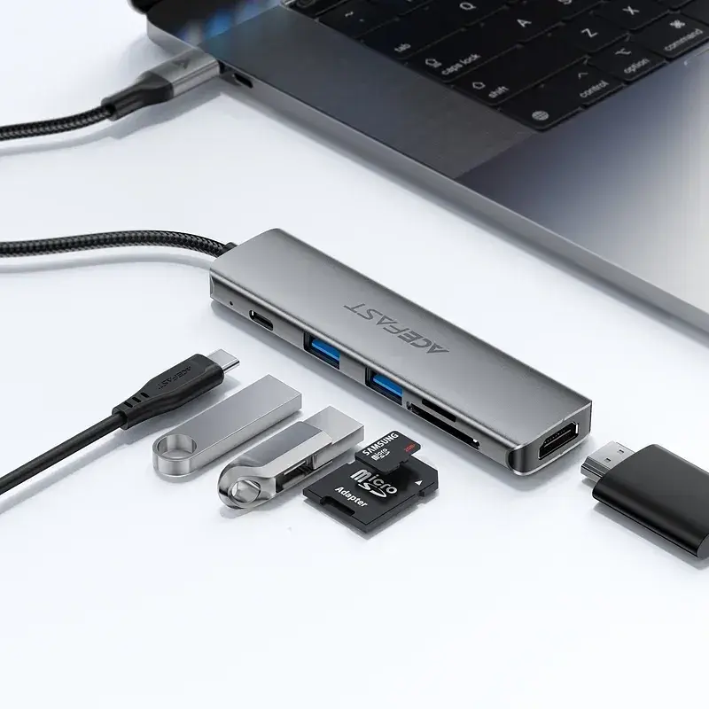 USB-хаб ACEFAST J18 USB-C 6-in-1 6974316285939 - фото 5