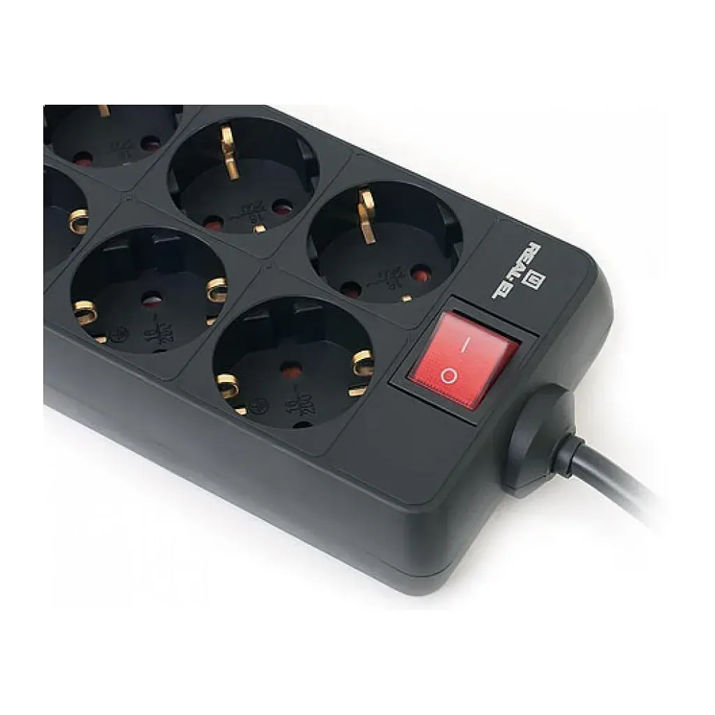 Мережевий фільтр живлення REAL-EL REAL-EL RS-8 PROTECT, 3m, black (EL122300022) - фото 6