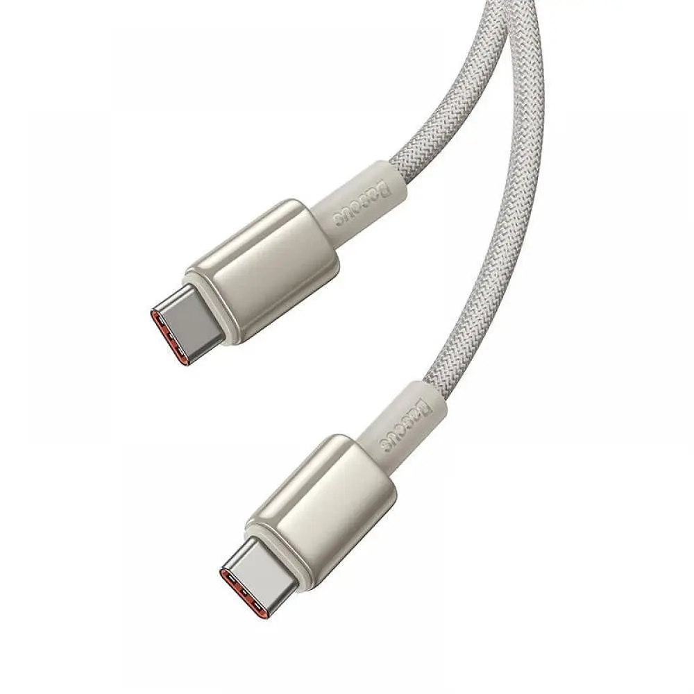 Кабель Baseus USB-C to USB-C Gold 100W 1m (P10319800G21-00) - фото 5