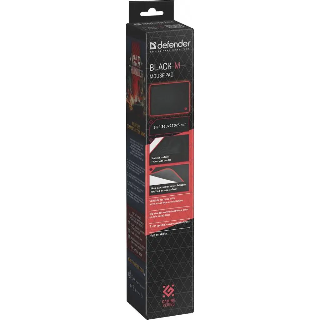 Килимок для мишки Defender Black M (50560) - фото 4