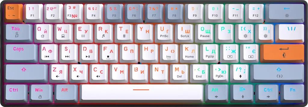 Клавіатура GamePro Genesis Infinity Outemu Switch RGB Black (MK130BW) - фото 4