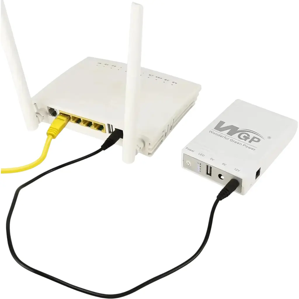 ДБЖ WGP Mini DC UPS WGP103 10400mAh 5V/9-12V з блоком живлення для роутера - фото 2