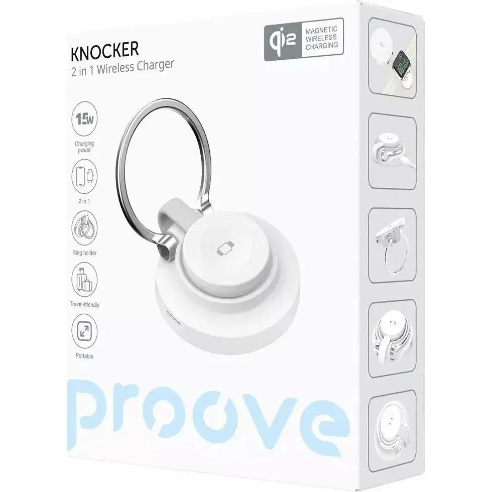 Беспроводное зарядное устройство и держатель Proove Knocker 2in1 (WSPK15012002) - фото 6
