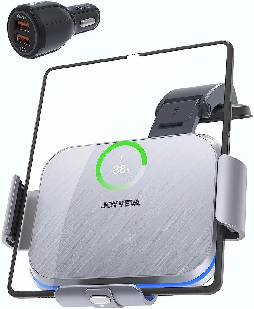Автомобільний бездротовий зарядний тримач JOYVEVA Dual Coil