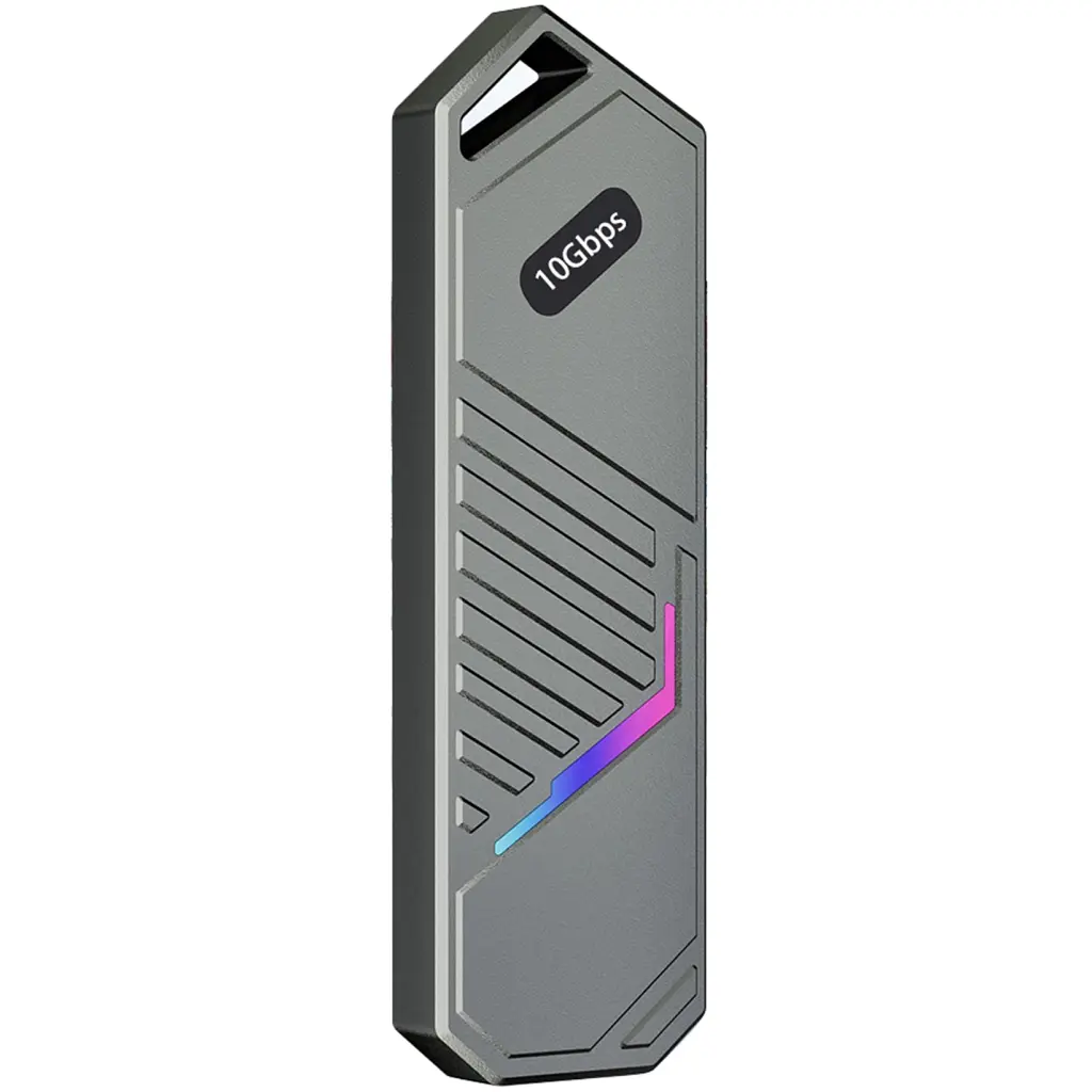 Кишеня зовнішня Dynamode M.2 SSD NVMe to USB-C USB 3.2 Gen2, алюмінієвий, чорний (DM-CAD-SSD14-N) - фото 3