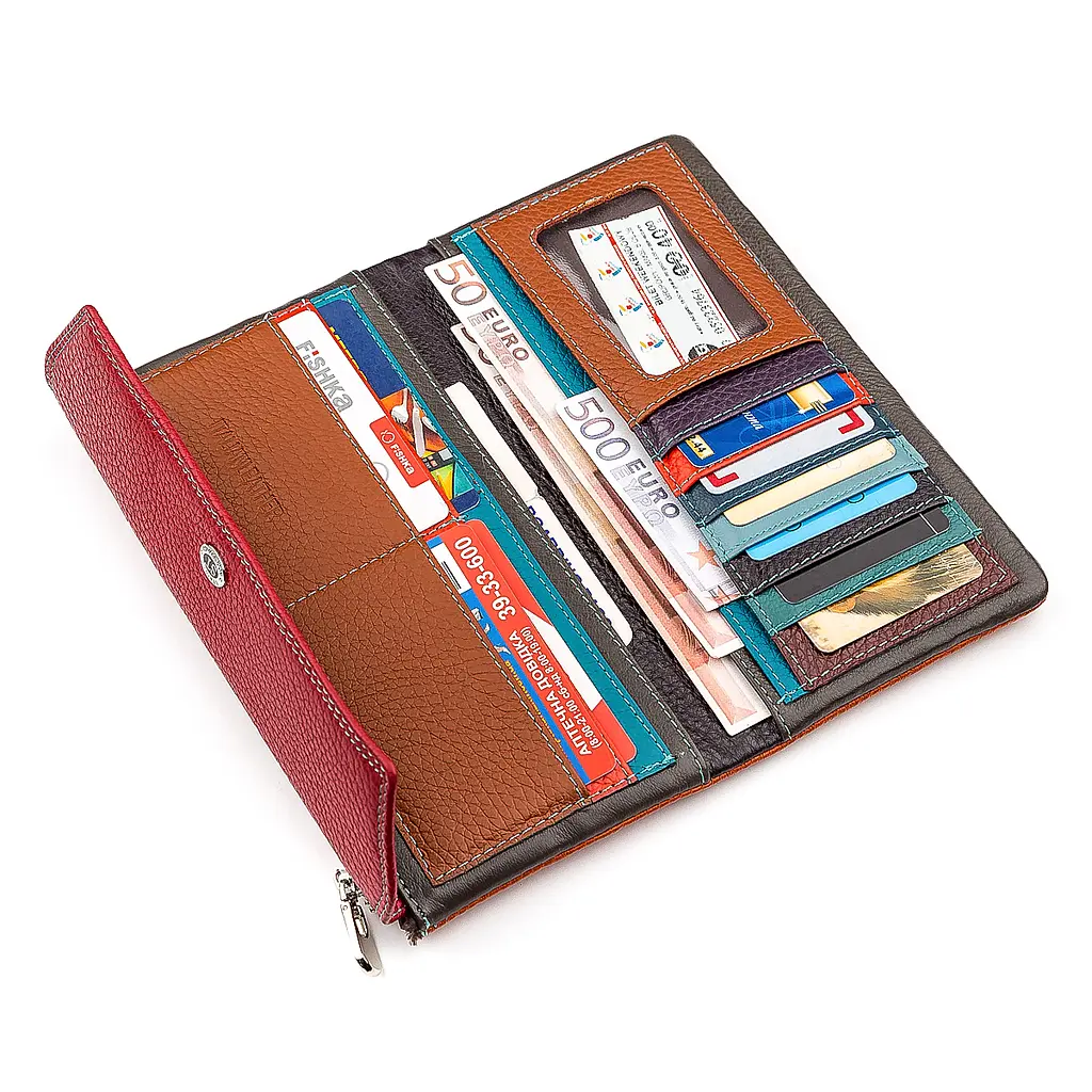 Кожаный женский кошелек (SB42-2) ST Leather 19.5х10х3 см acs0015559 - фото 4