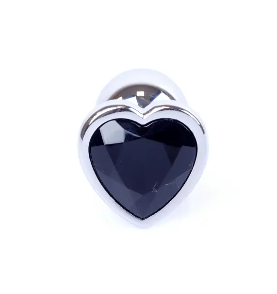 Анальна пробка з кристалом B-Series Jewellery Silver Heart Plug, S - фото 2