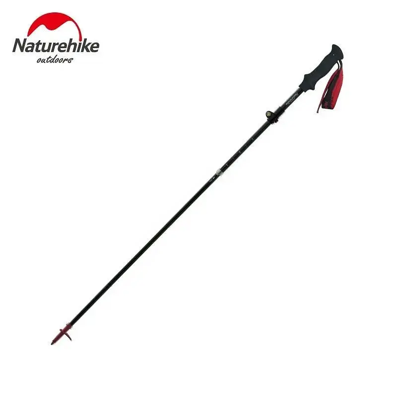 Трекінгова палиця Naturehike ST07 (NH18D010-Z) 99-115см складна - бордова - фото 3