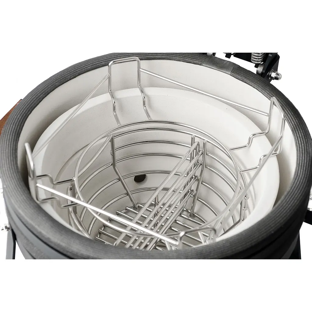 Керамический угольный гриль Grilli Kamado S 5 в 1 с системой BBQ Block Fire (733777) - фото 9