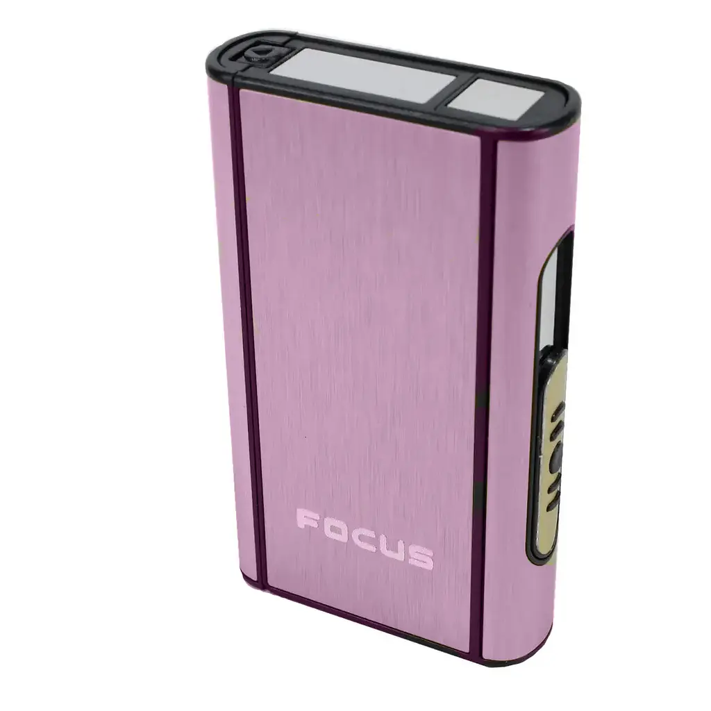 Портсигар для 10 сигарет с выбросом сигарет Focus Lavida XT-4937 Pink (11549) - фото 2