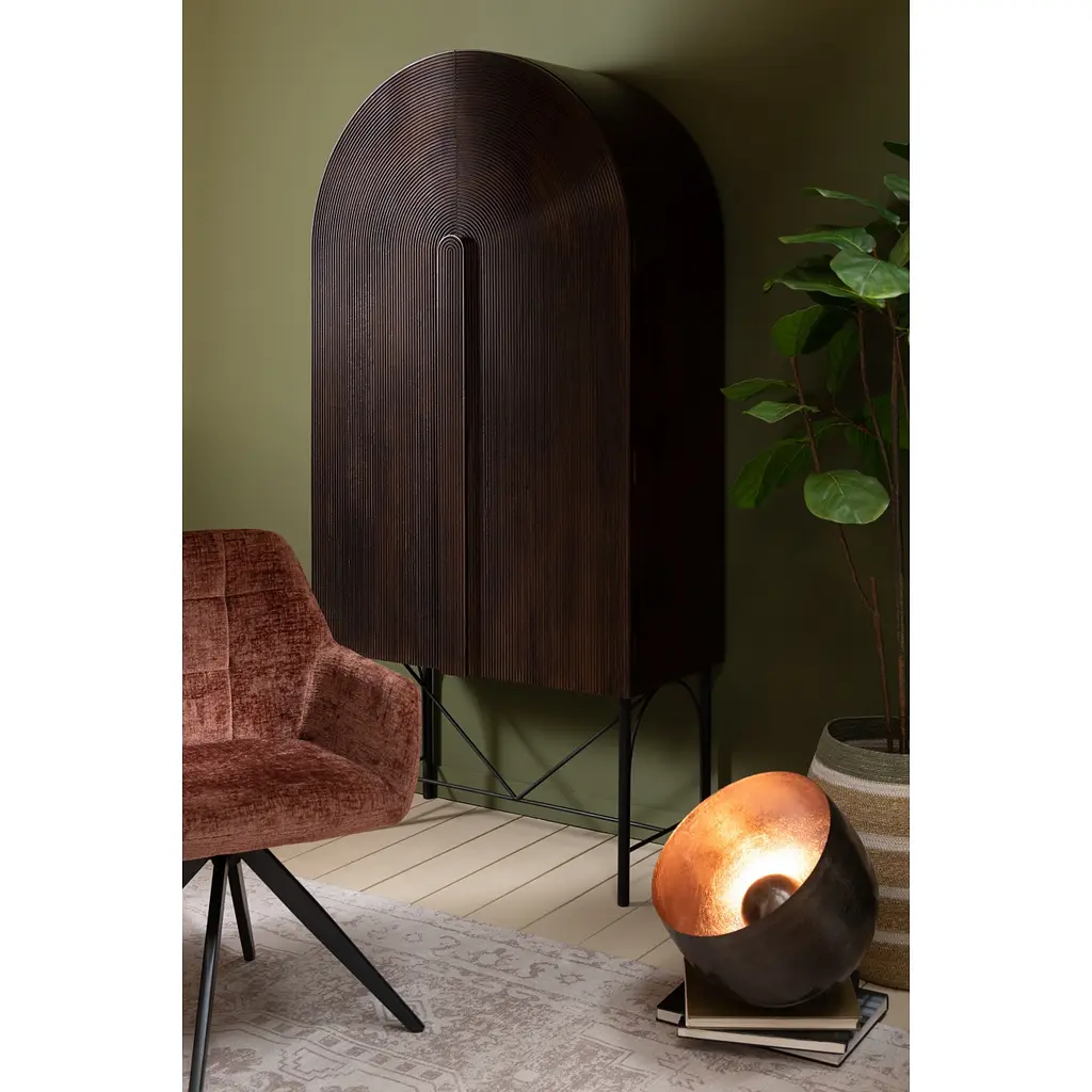 Лампа напольная J-Line металлическая черная (46089) - фото 3