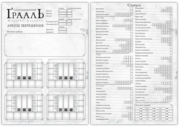 Настольная игра Kilogames Оскверненный Грааль. Падение Авалона (Tainted Grail: The Fall of Avalon) (укр.) (12023) - фото 15