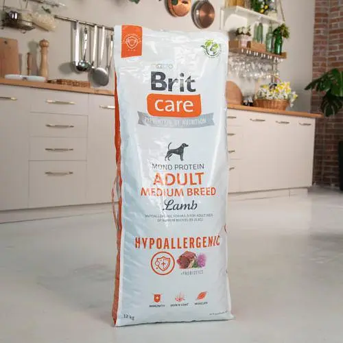 Сухий корм Brit Care Dog Hypoallergenic Adult Medium Breed для собак середніх порід, гіпоалергенний з ягням - фото 8