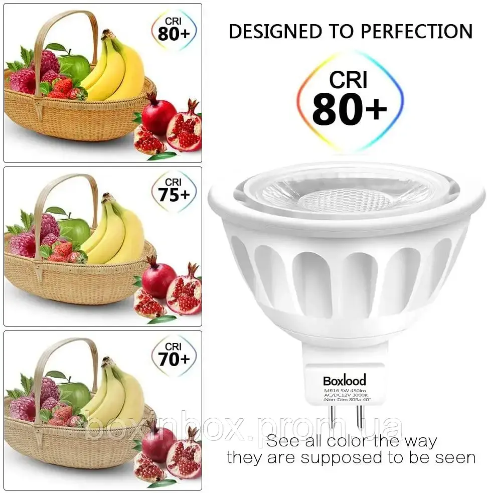 Boxlood – светодиодные лампы MR16, 5,00 Вт, 12,00 В - фото 2
