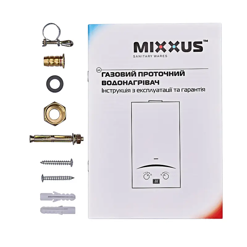 Газова колонка Mixxus GWH-0210 Basic Black димохідна 10 л/хв WH0023 - фото 5